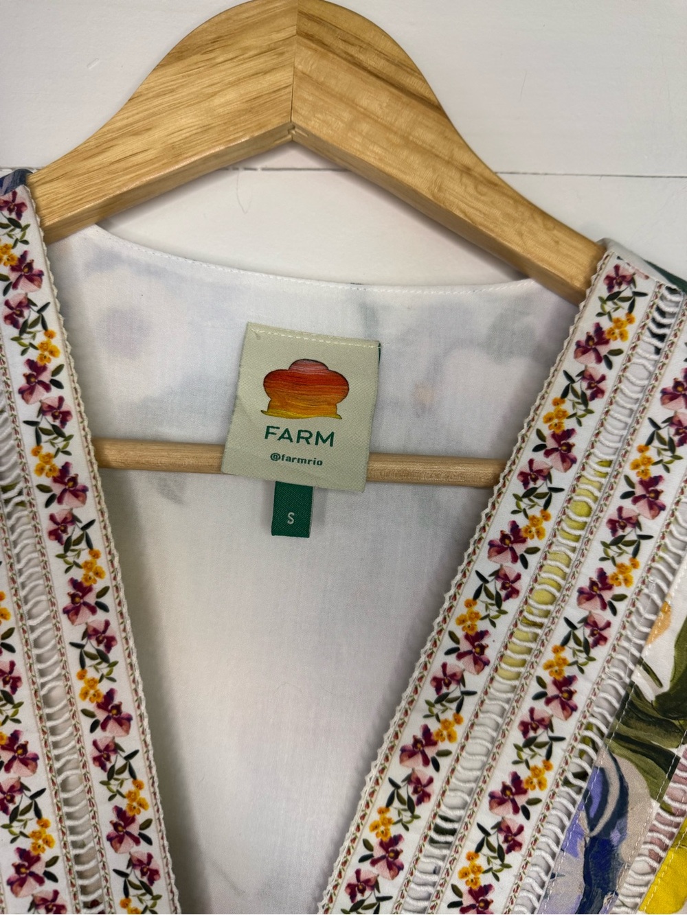 FARM Rio Greek Garden Romper Size S - Picture 3 of 7